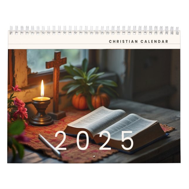 2025 Christian Reflection Wall Calendar  11" x 8.5 (Cover)
