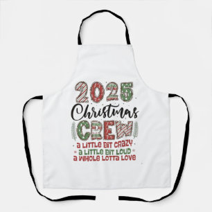 2025 Christmas Crew Family Matching Outfit Xmas Apron