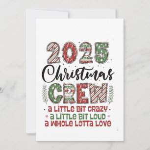 2025 Christmas Crew Family Matching Outfit Xmas  Invitation