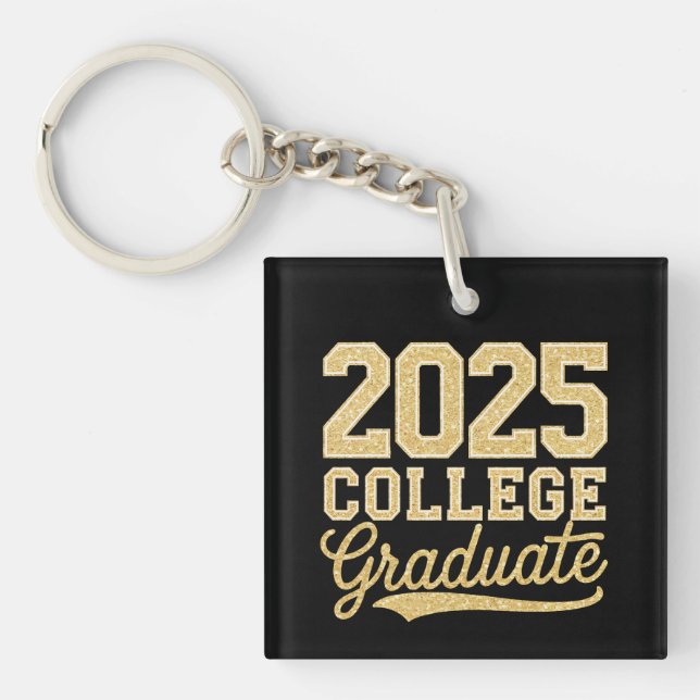 2025 College Graduate Graduation Senior School Key Ring (Front)
