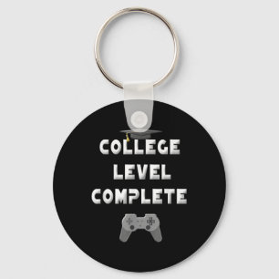 2025 College Level Complete Funny Video Gamer Grad Key Ring