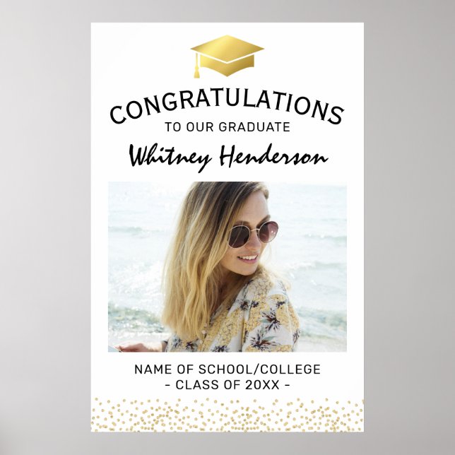 2025 Congratulations Graduate Photo Poster (Front)