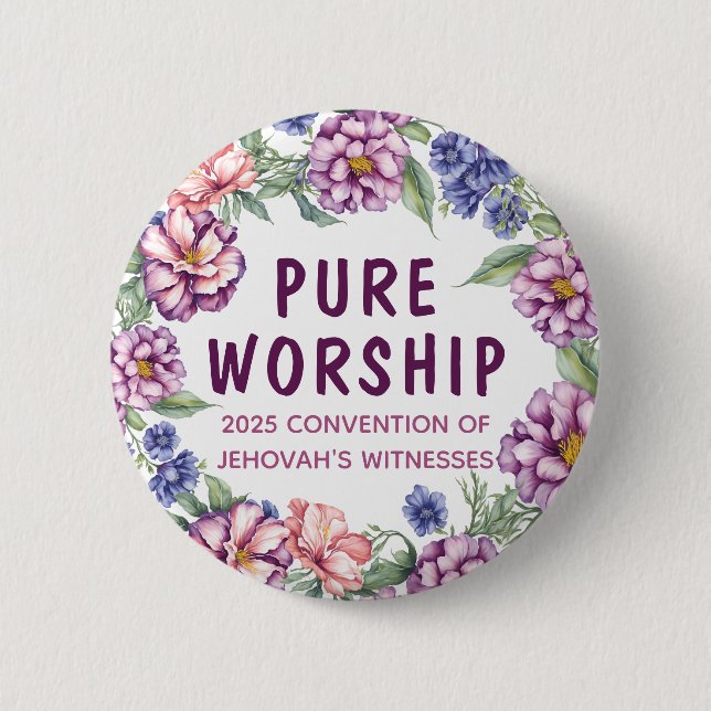 2025 Convention Pure Worship | JW Pin Button (Front)