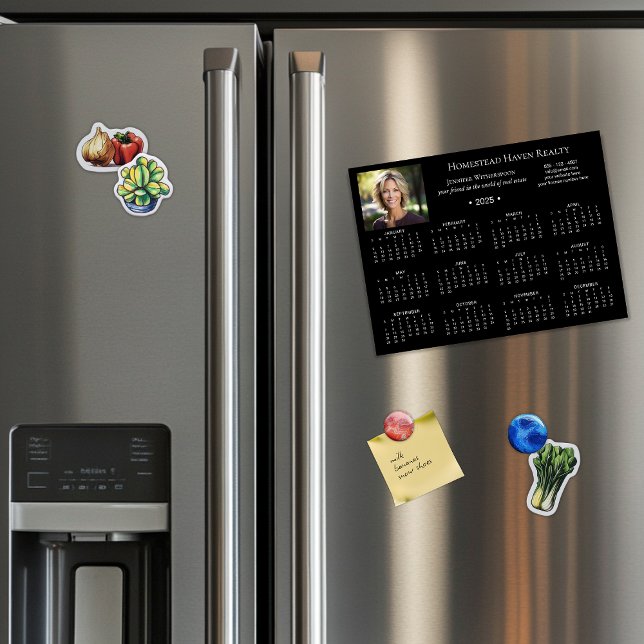 2025 Corporate Magnetic Photo Calendar -Blk (Creator Uploaded)