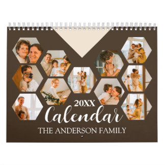 2025 Create Your Own Modern Custom Family Photo  Calendar