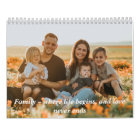 2025 Custom Photo Create Your Own Family Calendar 