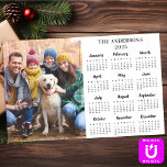 2025 Custom Photo Family Pet Dog 12 Month Calendar Magnetic Dry Erase Sheet<br><div class="desc">2025 Yearly Calendar Photo Magnetic Dry Erase - This custom photo calendar magnetic dry erase board is perfect to highlight or circle special family dates, anniversaries, birthdays, and reunions. Personalize these full year photo calendar cards with your favorite family portrait and family name (keep 2025 in text area) . COPYRIGHT...</div>