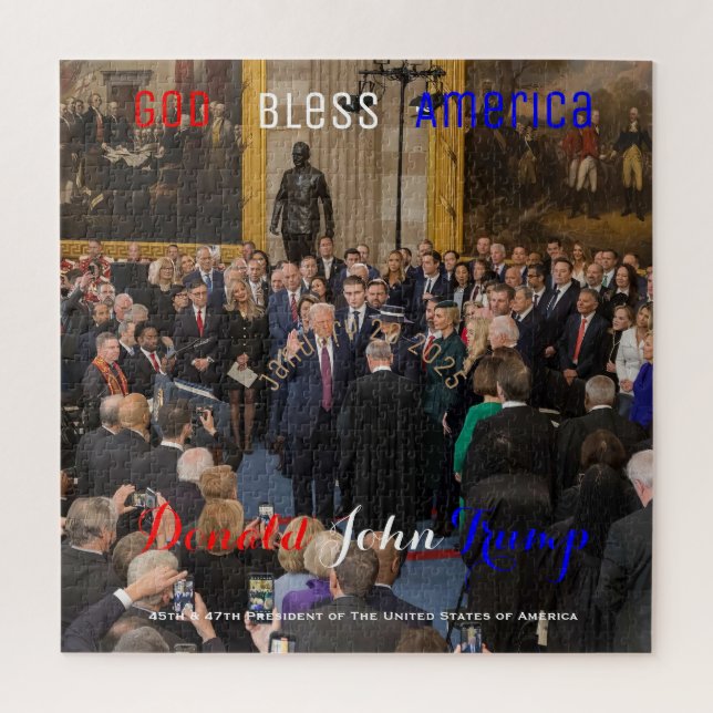 2025 Donald Trump taking his Oath of Office  Jigsaw Puzzle (Vertical)
