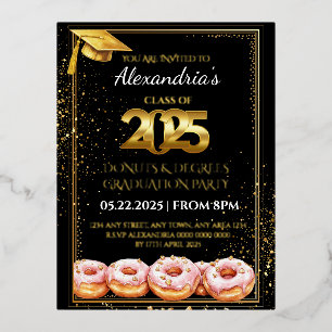 2025  Doughnuts and Degrees Graduation Invitation