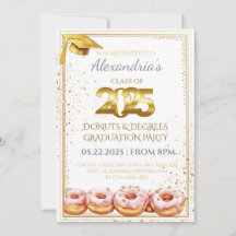 2025  Doughnuts and Degrees Graduation Invitation
