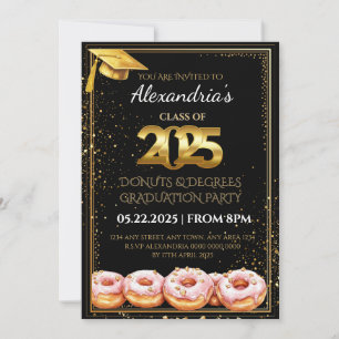 2025  Doughnuts and Degrees Graduation Invitation