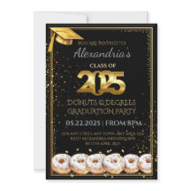 2025  Doughnuts and Degrees Graduation Invitation