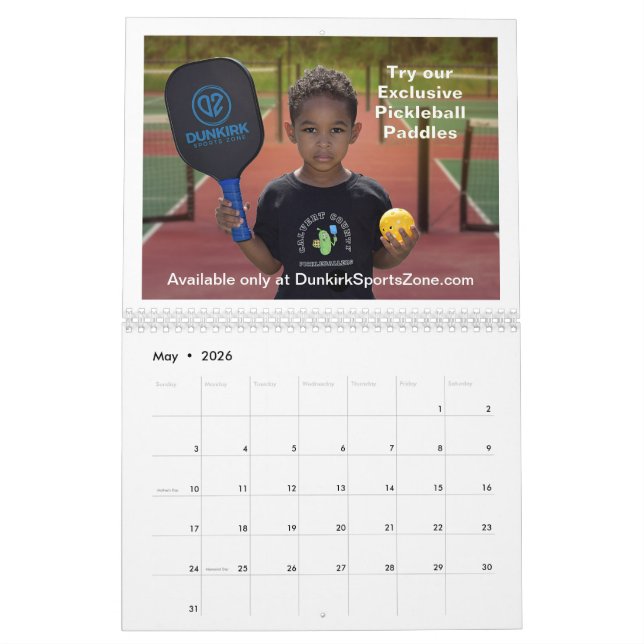 2025 Dunkirk Sports Zone Savings Calendar (May 2026)