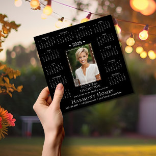 2025 Elegant Custom Magnetic Business Calendar/Blk