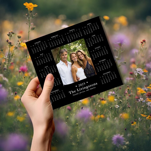 2025 Elegant Family Photo Calendar Magnet (Creator Uploaded)