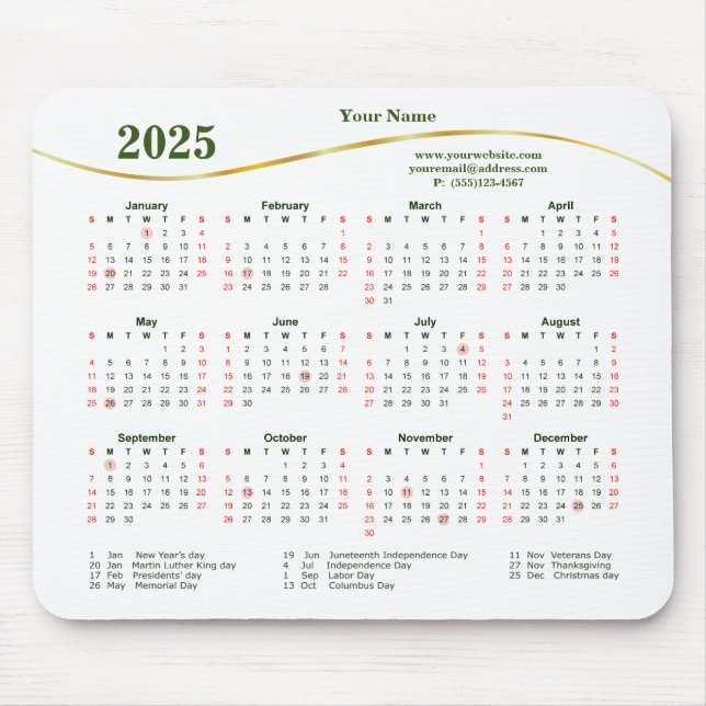 2025 Elegant for Business Mouse Pad (Front)