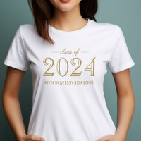 2025 Elegant Gold Custom Graduation