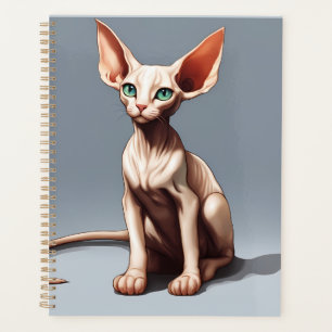 2025 Elf Sphynx Cat Calendar Planner