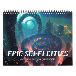 2025 Epic Sci-Fi Cities Science Fiction Calendar