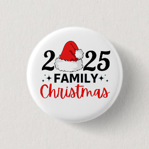 2025 Family Christmas 3 Cm Round Badge