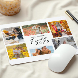 2025 Family Custom Photo Collage  Mouse Pad