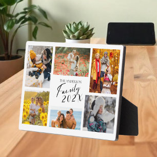 2025 Family Custom Photo Collage  Plaque