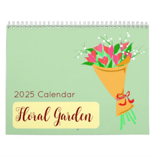 2025 Floral Garden Illustrations Calendar