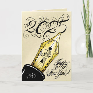 2025 Fountain Pen New Year Card