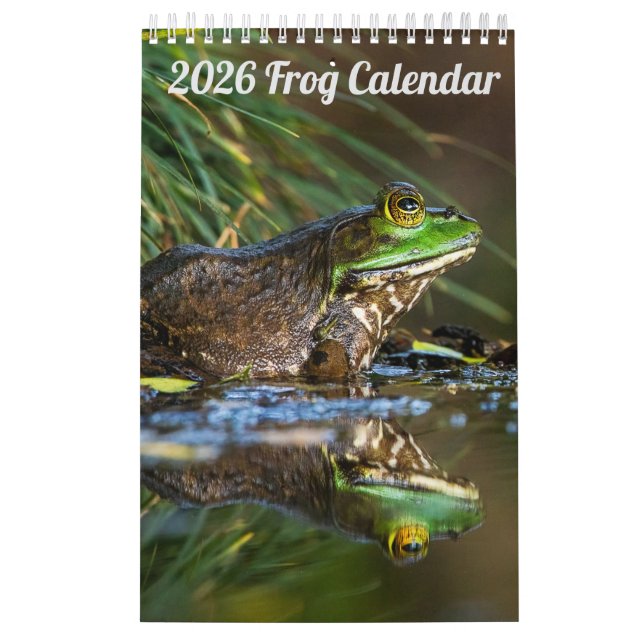 2025 Frog One Page Wall Calendar (Cover)