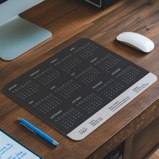 2025 Full Year Calendar Business Logo Promotional Mouse Pad (Creator Uploaded)