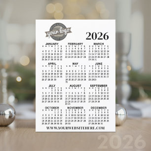 2025 Full Year View Calendar with Company Logo Invitation