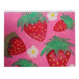 2025 Gouache Illustrations  Calendar