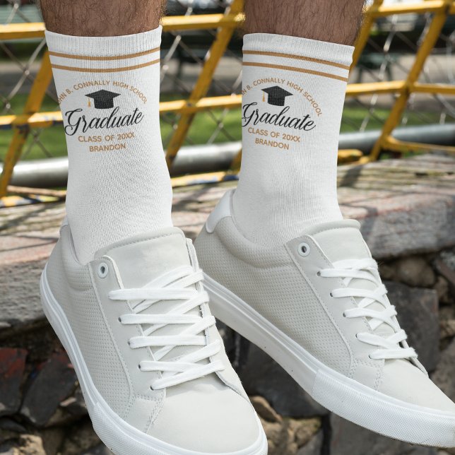 2025 Graduation Chic Custom High School Graduate Socks (Creator Uploaded)