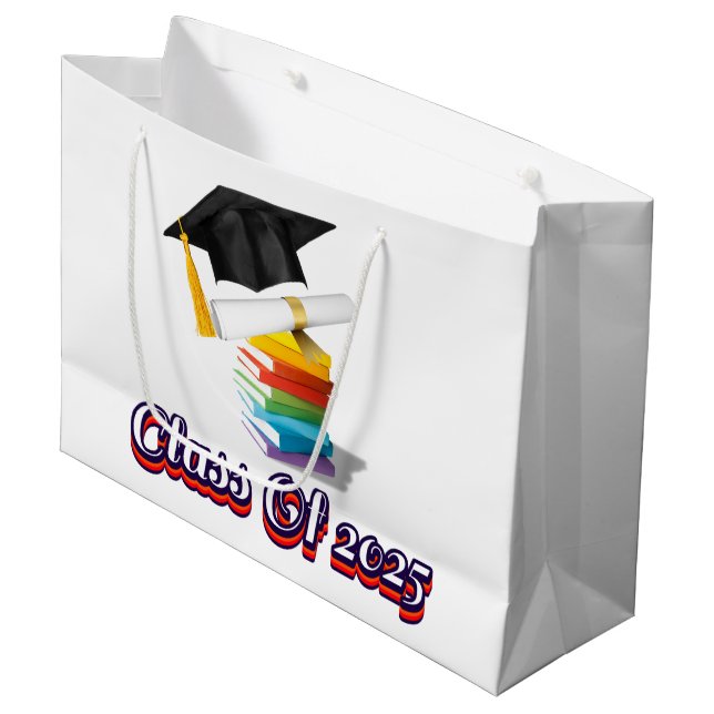 2025 Graduation  Large Gift Bag (Front Angled)