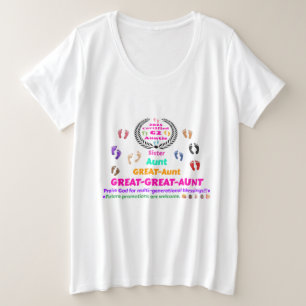 2025 Great-Great-Aunt (G2) Commemorative Plus Size T-Shirt
