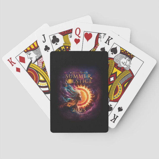 2025 Greensboro Summer Solstice Festival Dated Playing Cards (Back)