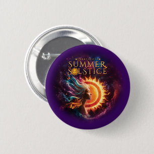 2025 Greensboro Summer Solstice Festival Purple 6 Cm Round Badge