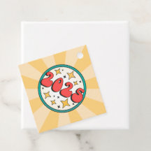 2025 groovy retro chubby text and stars