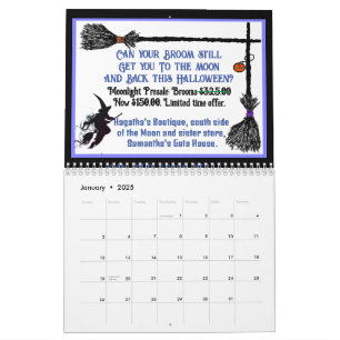 2025 Halloween Calendar