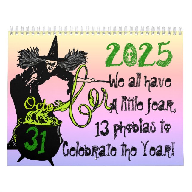 2025 Halloween Phobia Calendar (Cover)