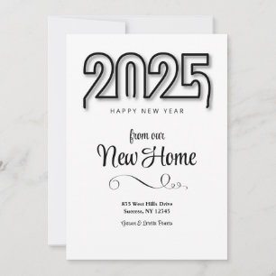 2025 Happy New Year New Home Announcement/ Invitation