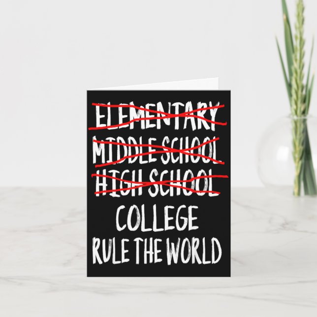 2025 high school graduation - funny high school card (Front)