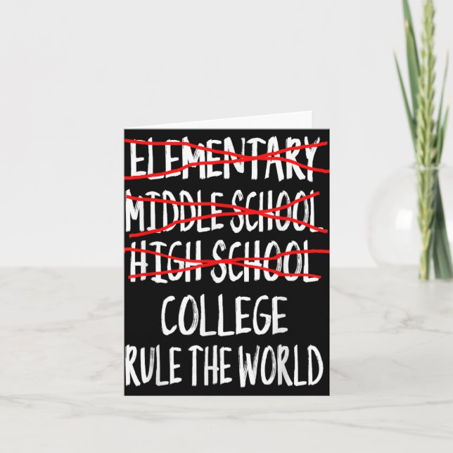 2025 High School Graduation - Funny High School Gr Card (Front)