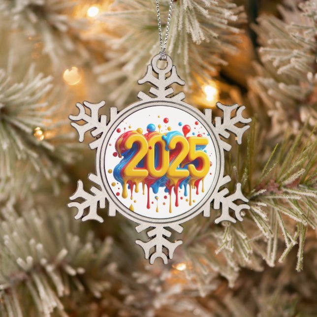 2025 I'M READY SNOWFLAKE PEWTER CHRISTMAS ORNAMENT (Tree)