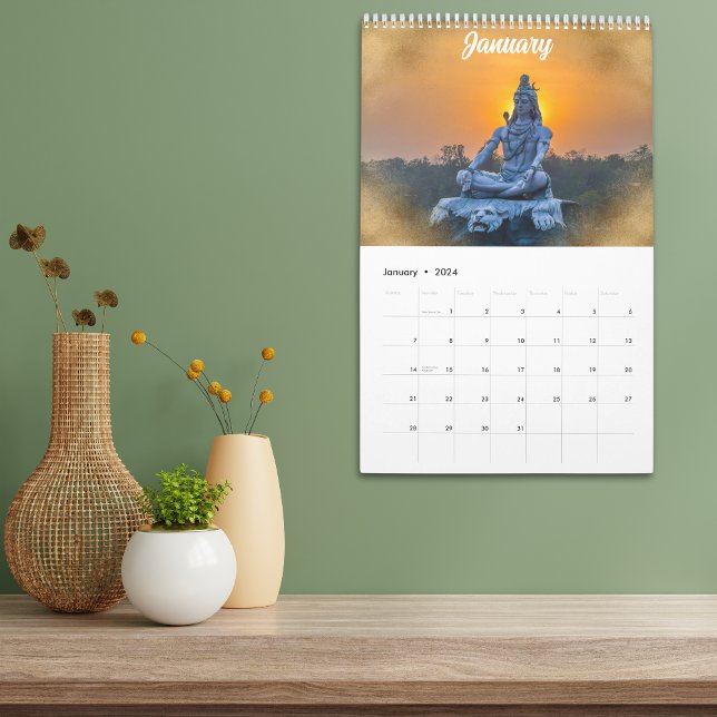 2025 Indian Hindu Deities Idol & Gayatri Mantra Calendar (Creator Uploaded)