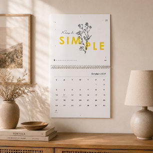 2025 Inspirational Floral Calendar