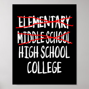 2025 Junior High Graduation Funny Middle School Gr Poster