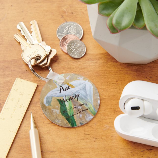 2025 JW convention customize also name Key Ring (Desk)