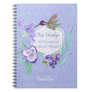2025 JW Convention hummingbird with name customize Notebook
