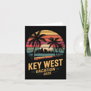 2025 Key West Vacation Family Trip Friends Vacatio Card